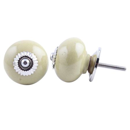 Olive Ceramic Handmade Knob